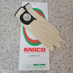 VTG Kasco Cabretta Ladies Leather Professional Golf Glove Walnut Creek Left sz L